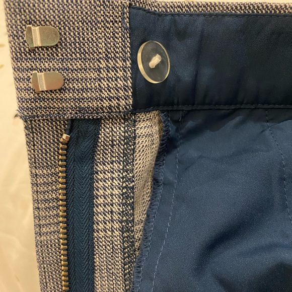 J. Crew Factory Plaid Wide Leg Crop Pant - Picture 5 of 6